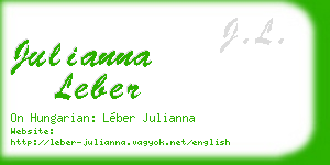 julianna leber business card